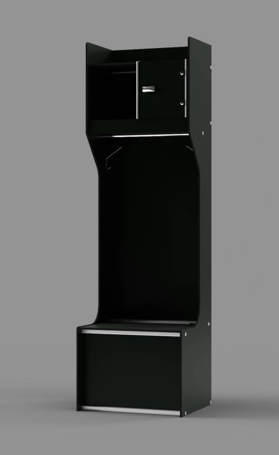 Black Model: Tradition 80"H with Extra Shelf