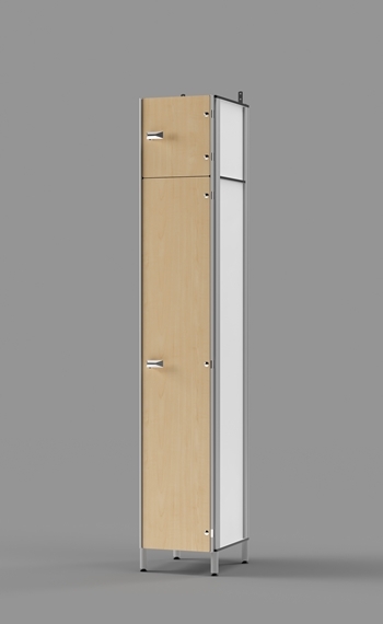 Signature Phenolic Lockers Employee Locker with the Upper Compartment