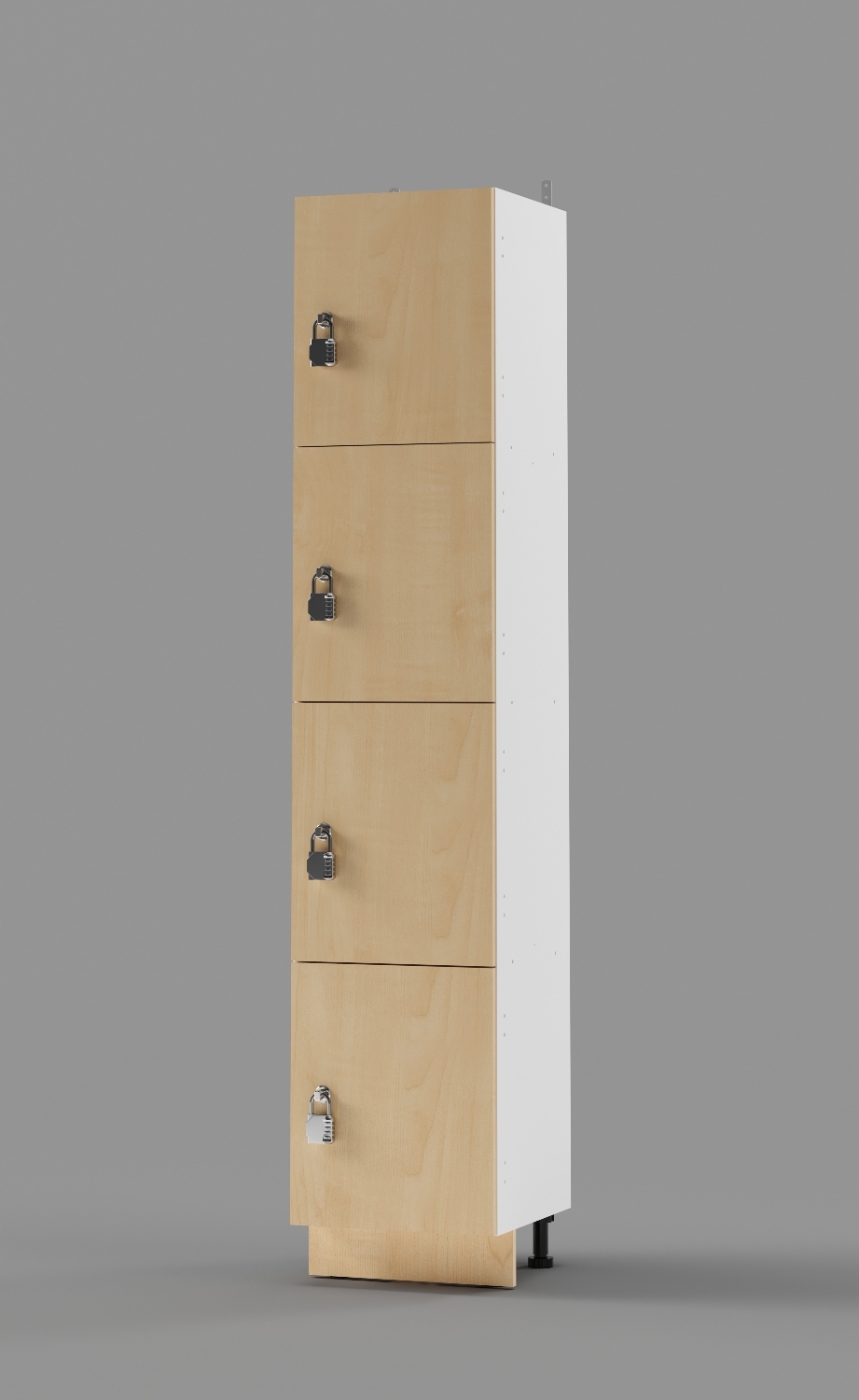 Plastic Laminate Lockers 4-Tier Locker