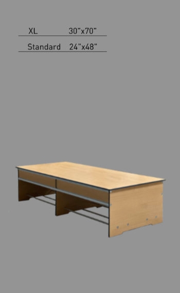 Oversized Communal Free Standing Bench