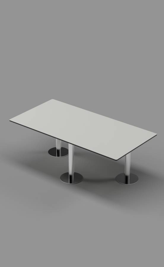 North Sea Grey ADA Bench оn Stainless Steel Posts