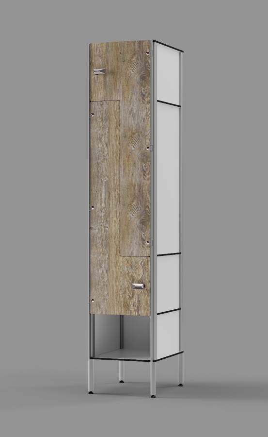 Amaretto Pine Z-tier EU-style Locker with Cubby