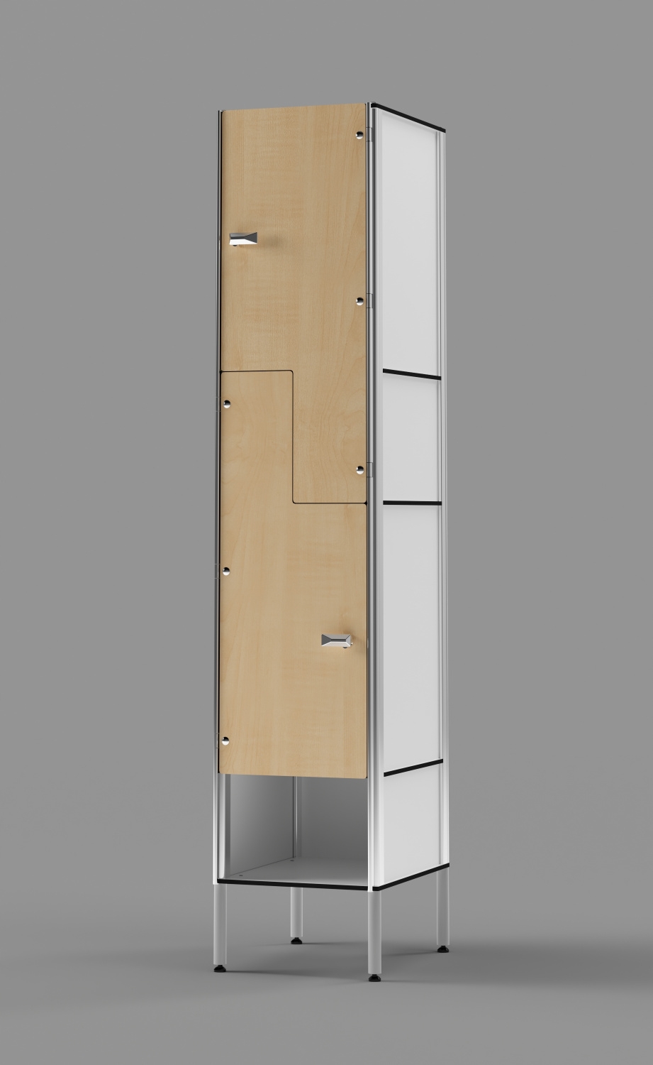 Signature Phenolic Lockers Z-tier US-style Locker with Cubby