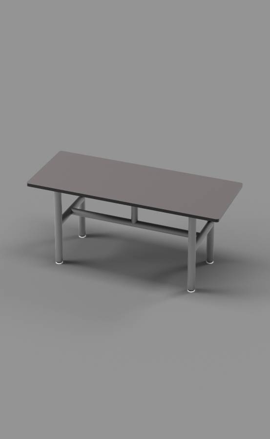 Slate Grey Single Free Standing Bench