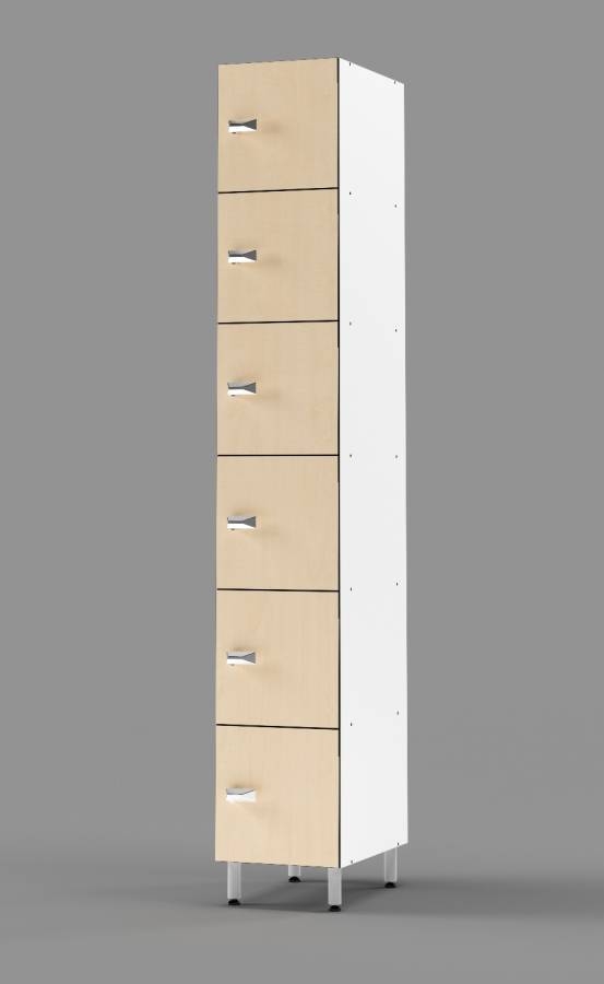 Manitoba Maple 6-Tier Locker