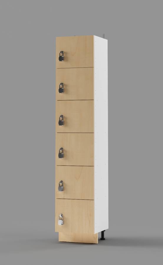 Manitoba Maple 6-Tier Locker