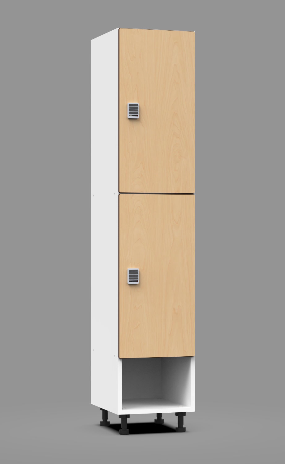 Hybrid Lockers 2-Tier Locker with cubby