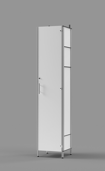 Signature Phenolic Lockers Executive Employee Locker with Lockable Inner Compartment